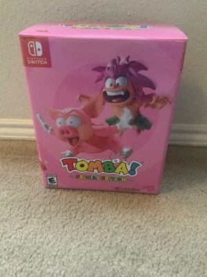 Tomba! Special Whoopee Edition Nintendo Switch USA ESRB BOX ONLY, LRG#245, MINT - Image 1 of 4