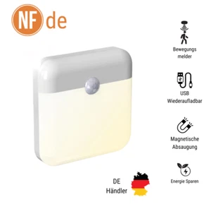 LED Sensor Nachtlicht mit Bewegungsmelder Wandleuchte Lampe Innen Treppenlicht - Bild 1 von 5