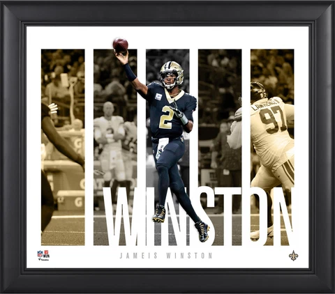 Jameis Winston New Orleans Saints 15" x 17" Player Panel Collage Cover