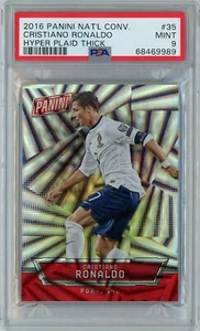 Convención Nacional Panini 2016 #35 Cristiano Ronaldo Hyper Plaid/99 PSA 9 - Imagen 1 de 2