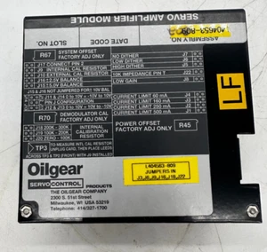 Módulo servoamplificador Oilgear Servo Control L404653-809 - Imagen 1 de 5