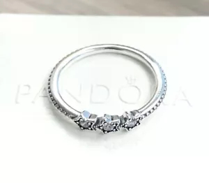 Anillo Pandora Estrellas Celestiales, Circonio Circonio Transparente #198492C01 + CAJA CON BISAGRAS + TELA PULIDA + Etiqueta - Imagen 1 de 12