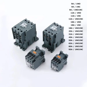 220V 380V 110V 36V 24V AC Contactor 3 Pole 1NO/1NC/1NO1NC Dustproof 9A ~ 95A - Picture 1 of 21