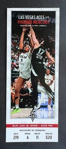 2025 WNBA Phoenix Mercury vs Las Vegas Aces Ticket Stub 15.06.25 - Bild 1 von 1