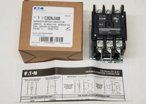 Eaton Cutler-Hammer C25DNJ340B 3 Pole 40 Amp 208 240V AC Contactor C25DNJ340 - Picture 1 of 6