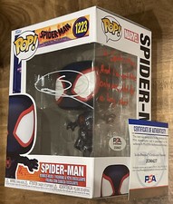 Shameik Moore Signed/Inscribed Spider-Verse Spider-Man Funko Pop #1223 PSA Auth