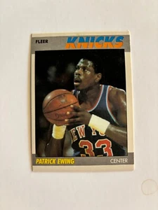 1987-88 Fleer #37 Patrick Ewing BASKETBALL New York Knicks - Picture 1 of 2