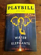 WATER FOR ELEPHANTS Broadway Playbill Grant Gustin Paul Alexander Nolan