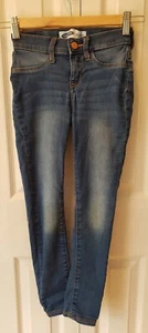 OLD NAVY Girl Sz 8 BALLERINA JEANS JEGGINGS Skinny Stretch Indigo Blue RN54023  - Picture 1 of 10