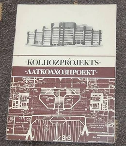 LATKOLHOZPROJEKT 1986 LETONIA COLECTIVO GRANJA PROYECTO INSTITUTO LETÓN/RUSO - Imagen 1 de 7