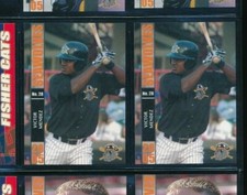 Lot (2) 2005 Grandstand #28 Victor Mendez Erie SeaWolves (CG145) SWSW