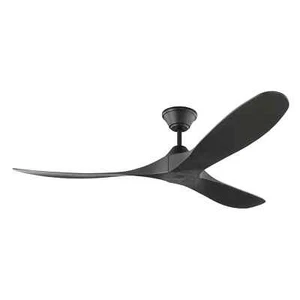 Visual Comfort Maverick Coastal 60" Ceiling Fan in Midnight Black Finish - Picture 1 of 6