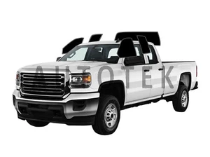 PreCut Window Film Any Tint Shade For GMC Sierra 2500 Extended Cab 2015-2019 - Picture 1 of 11