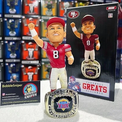 STEVE YOUNG San Francisco 49ers Super Bowl XXIX 1994 MVP NFL Bobblehead - Image 1 of 4