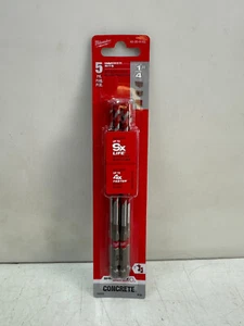 Milwaukee 48-20-9162 1/4 in. SHOCKWAVE Carbide Hammer Drill Bits (5-Pack) - Picture 1 of 2