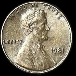 1981 Lincoln Memorial Penny Coin No Mint RD Obverse-Reverse Letters Error. - Picture 1 of 2