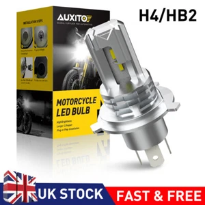 H4 HS1 LED Motorcycle Headlight Bulb15000LM Motorbike High Low Beam CSP Lamp 18W - Picture 1 of 11