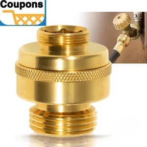 34HF-BR Brass Vacuum Breaker Single-Check Valve for Woodford Wall Hydrants - Picture 1 of 6
