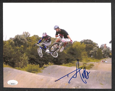 Foto firmada autografiada de Dave Mirra "BMX Freestyle X Games Legend" 8x10 JSA rara Foto 1 de 2