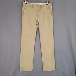 Gap Kids Boys Casual Pants Mid Rise Straight Adjustable Waist Tan Size 18 Husky - Picture 1 of 13