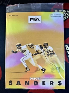 PSA Magazine December 2023 Deion Sanders Braves Variant #/500 Sealed Bag New SP - Picture 1 of 3