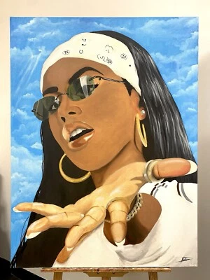 Pintura Aaliyah 30inx40in Foto 1 de 2
