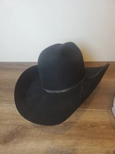 De Colección Bailey 3X Castor Negro Western Sombrero Talla 6 7/8 - Imagen 1 de 10