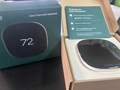 Ecobee EB-STATE6L-01 Smart Thermostat Enhanced Black OPEN BOX 5003/OB - Image 1 of 4