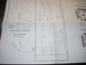Chicago Münze SPOTLITE BOWL:ER Schematic Original 1962 Top Zustand - Bild 1 von 2