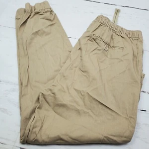 Galaxy Men's Elastic Jogger Pants Slim Fit Stretch Khaki Size XL NEW WITH TAGS - Picture 1 of 6