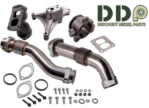 Non EBP Turbo Pedestal Exhaust Housing Up Pipes For 94-97 Ford 7.3L Powerstroke - Bild 1 von 1