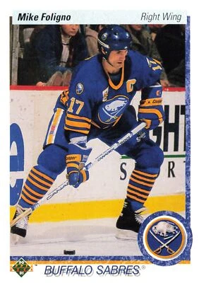 Mike Foligno 1990-91 Upper Deck #378 Buffalo Sabres - Image 1 of 2