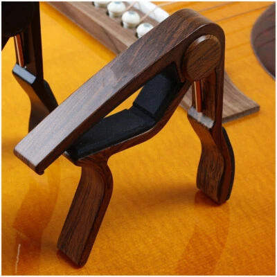 (Rosewood) Guitar Capo Clip Strong Universal Wooden Guitar Capo For Acoustic - Image 1 of 4