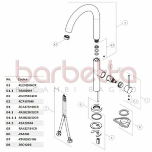RICAMBIO GHIERA IN OTTONE COPRI CARTUCCIA CROMO NOBILI RGH218/74CR - Foto 1 di 1