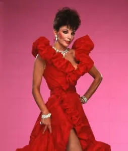 JOAN COLLINS - DYNASTY - Large 12" x 8" Colour Photograph 1985 - Imagen 1 de 1