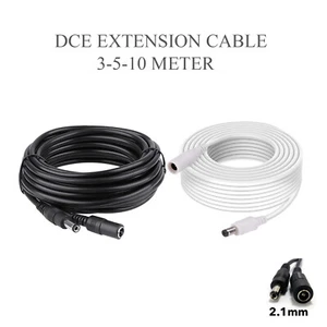 DC Power Extension Cable 5.5mm x 2.1mm Male Female LED Light/CCTV 5V 12V 24V - Picture 1 of 15