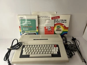 OBO Tandy Color Computer 2 26-3134B z oryginalnym pudełkiem i instrukcjami przetestowany vintage - Zdjęcie 1 z 24