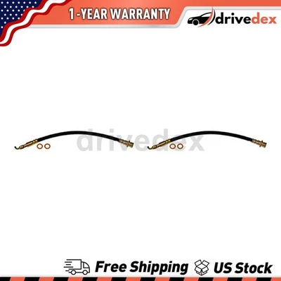Pair Dorman - First Stop Brake Line Hose Fits 2011 2013 2014 Toyota Land Cruiser - Imagem 1 de 4