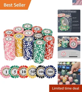 Vielseitige 300-teilige Pokerchips - perfekt für Turniere & Spieleabende - Bild 1 von 11