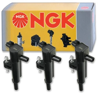 3 pcs NGK Ignition Coil for 2009-2012 Jeep Liberty 3.7L V6 - Spark Plug Tune pc - Image 1 of 4