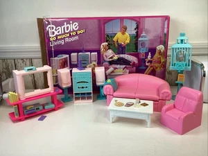 1995 BARBIE SO MUCH TO DO WOHNZIMMER SPIELSET - 67159 - OVP - GEBRAUCHT - Bild 1 von 16