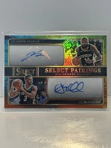2023-24 Select Brandon Ingram CJ McCollum Pairings Tie Dye Auto /25 NO Pelicans - Bild 1 von 2
