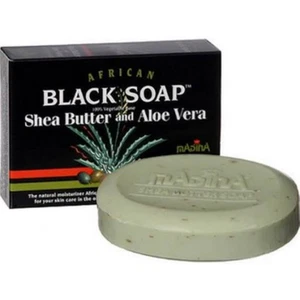 Jabón negro africano Madina manteca de karité y aloe vera 3,5 oz - Imagen 1 de 1