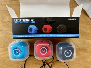 Kiefer Trainer Set mit 3 Stück Doppelkinnentferner - nicht Benutzt - Bild 1 von 4