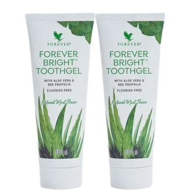2 Stück - Forever  Bright Zahnpasta Toothgel  Zahncreme 130g Ohne Fluoride - Bild 1 von 4