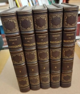 Essais de Michel de Montaigne édition selon l'orthographe de l'auteur avec - Picture 1 of 2