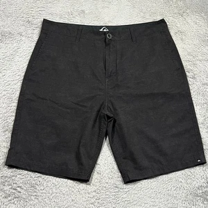Quicksilver Amphibian Shorts Men's 36x10 Black Charcoal Chino Lightweight - Picture 1 of 14