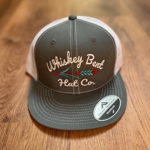 Whiskey Bent Hat Company Mesh Paneled SnapBack Embroidered Mens Trucker NEW - Picture 1 of 8