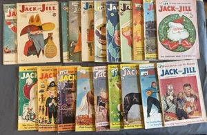 Vintage Lot of 20 Jack and Jill Childrens Magazines 1958-1960 - Imagen 1 de 7