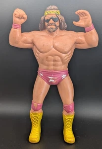 1986 LJN WWF WRESTLING SUPERSTARS MACHO MAN RANDY SAVAGE 8IN RUBBER FIGURE - Picture 1 of 2
